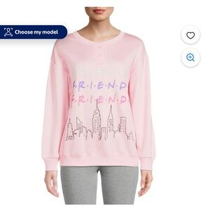 FRIENDS Graphic Long Sleeve Pajama Top